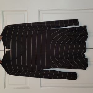 Matilda Jane Black Gold Stripe Peplum Top M